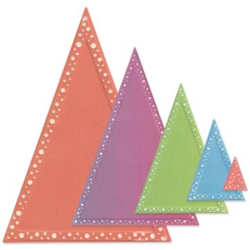 Sizzix Framelits Die Set Fanciful Framelits, Patti's Perfect Triangles (16pk)