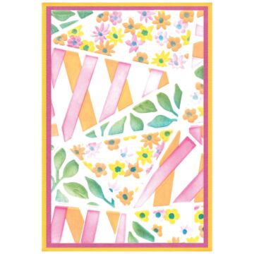 Sizzix 3D Textured Impressions Embossing Folder, Fragmented Floral
