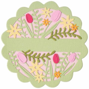 Sizzix Thinlits Die Set, Tulips & Blooms Circle