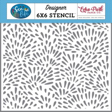 Echo Park Sea Life: Coral Reef Stencil