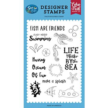Echo Park Sea Life: Oceans of Fun Stamp Set
