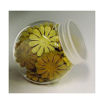 SCRAPBOOK PETALS: Multi-Petals - Large (Assorted Sizes)-Yellow