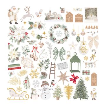 Spellbinders Sleigh Bells Ring Cardstock Diecut Ephemera