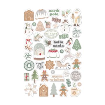 Spellbinders Sleigh Bells Ring Puffy Stickers