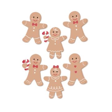 Spellbinders Sleigh Bells Ring Dimensional Acetate Stickers - Gingerbread