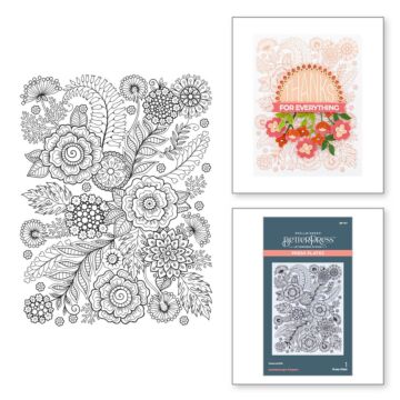 Spellbinders BetterPress Press Plate, Kaleidoscope Arch - Kaleidoscope Flowers
