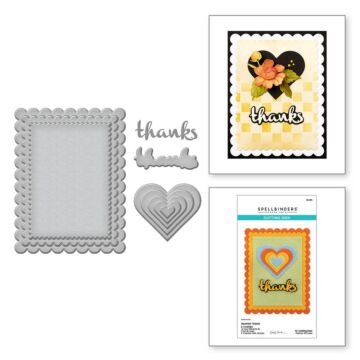 Spellbinders Die, From the Garden - Heartfelt Thanks & Scallops