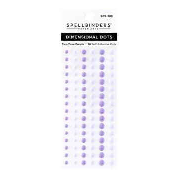 Spellbinders Dimensional Enamel Dots, Two Tone Purple