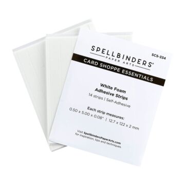 Spellbinders Foam Adhesive Strips, White - 2mm