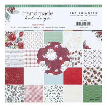 Spellbinders 6X6 Paper Pad, Handmade Holidays