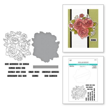 Spellbinders Clear Stamp & Die Set, From the Garden - Garden Party