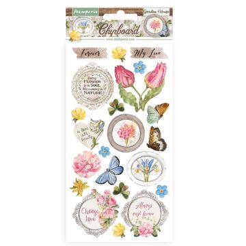 Stamperia Chipboard, Romantic Garden House