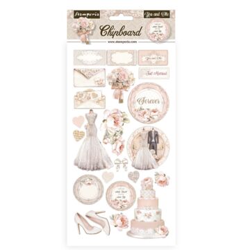 Stamperia Chipboard, You and Me