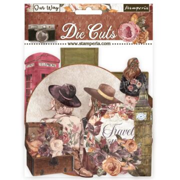 Stamperia Die Cuts, Romantic Collection Our Way