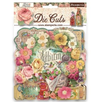 Stamperia Die Cuts, Rose Parfum