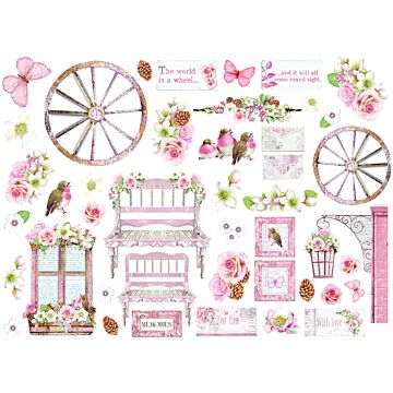 Stamperia Die Cuts, Roseland