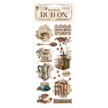 Stamperia Rub-on, Coffee and Chocolate - Vintage Coffee Moments