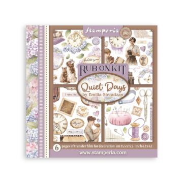 Stamperia Rub-on Kit, Quiet Days