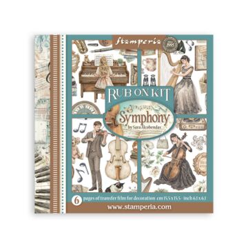 Stamperia Symphony Rub-On Kit