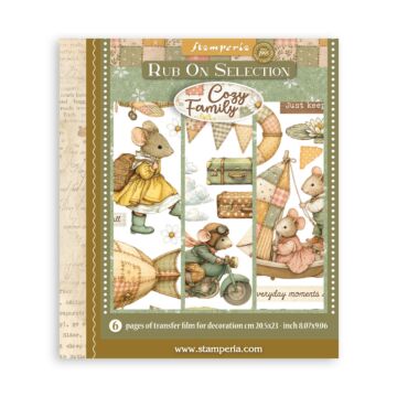 Stamperia Cozy Family Rub-on Selection
