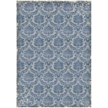 Stamperia A4 Rice Paper, Vintage Library - Wallpaper