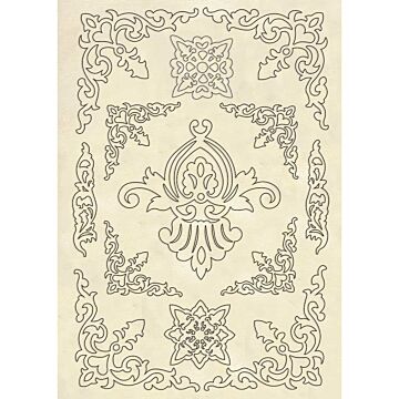 Stamperia A5 Wooden Shapes, Princess - Ornaments