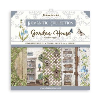 Stamperia 30X30cm (12"X12") Paper Pack, Romantic Garden House
