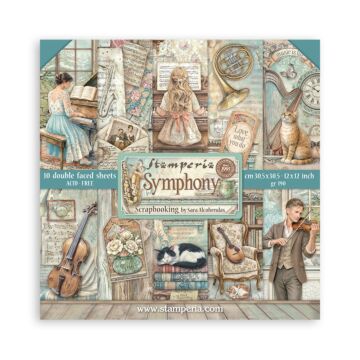 Stamperia Symphony 12x12 Paper Pad