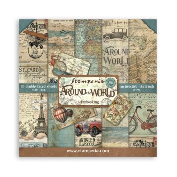 Stamperia 30X30cm (12"X12") Paper Pack, Around the World