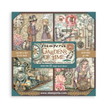 12X12 Maxi Paper Pad, Gardens of Time