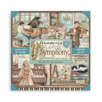 Stamperia Symphony 12x12 Maxi Paper Pad