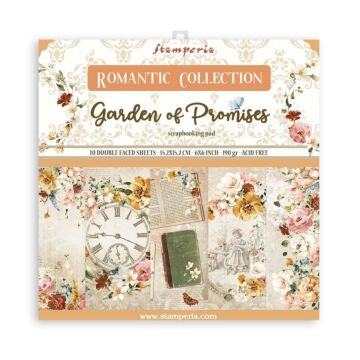 15.24X15.24cm (6"X6") Paper Pad, Romantic Collection Garden of Promises