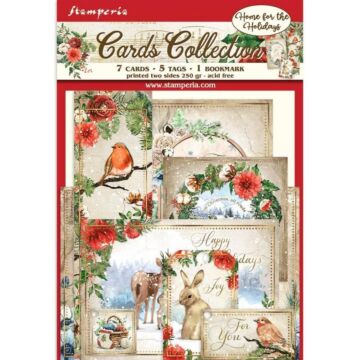 Stamperia Cards Collection, Romantic Home for Holidays