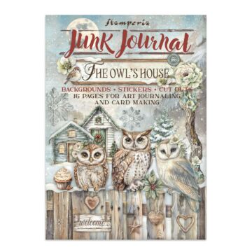 Stamperia Junk Journal Backgrounds + Stickers + Cut Outs, The Owl's House