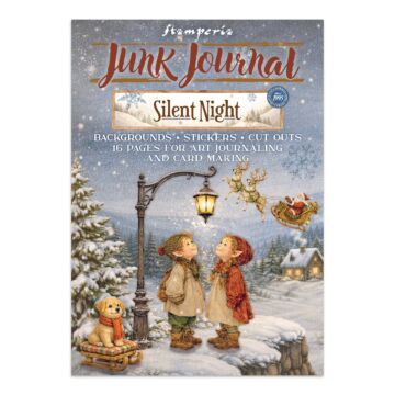 Stamperia Silent Night Junk Journal Backgrounds + Stickers + Cut Outs