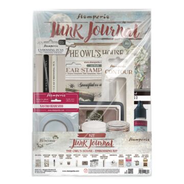 Stamperia Junk Journal Kit, The Owl's House - Embossing Kit