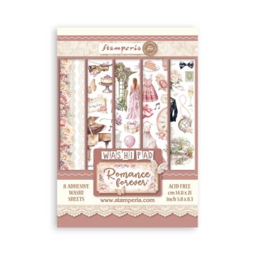 Stamperia A5 Washi Pad, Romance Forever