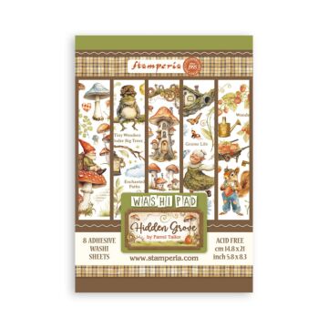 Stamperia A5 Washi Pad, Hidden Grove