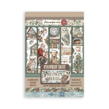 Stamperia A5 Washi Pad, The Owl's House