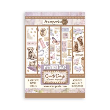 Stamperia A5 Washi Pad, Quiet Days