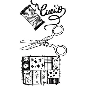 Stamperia Clear Stamp, Creative Sewing