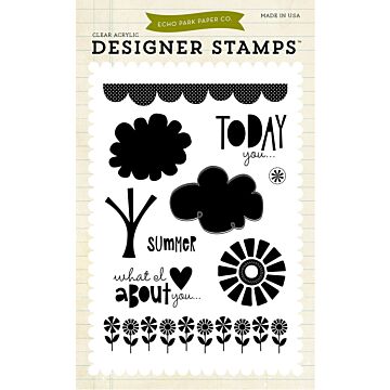 Echo Park - Sweet Summertime 4X6 Stamp Set