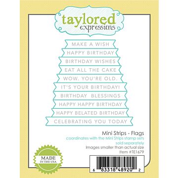 Taylored Expressions Die, Mini Strips - Flags