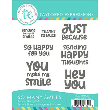 Taylored Expressions Cling Stamp, So Many Smiles