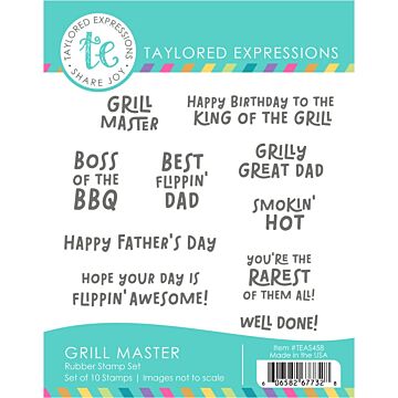 Taylored Expressions Grill Master Cling Stamp