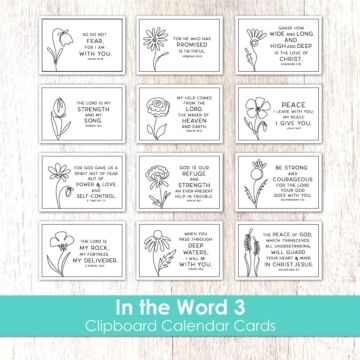Taylored Expressions Clipboard Calendar Cards, In the Word 3