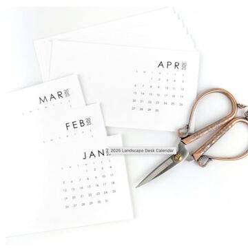 Taylored Expressions Landscape Desk Calendar, 2025