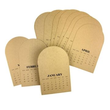 Taylored Expressions Arched Desk Calendar, 2025
