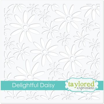 Taylored Expressions Stencil, Delightful Daisy