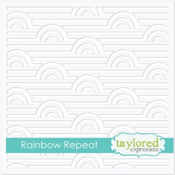 Taylored Expressions Stencil, Rainbow Repeat